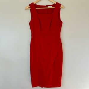 Calvin Klein Bold Red Midi Dress